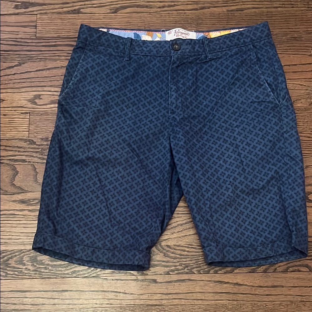 Original Penguin Blue Flat Front Shorts